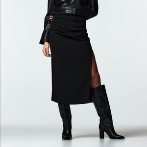 Zara Pencil skirt - Falda Tubo Drapeada